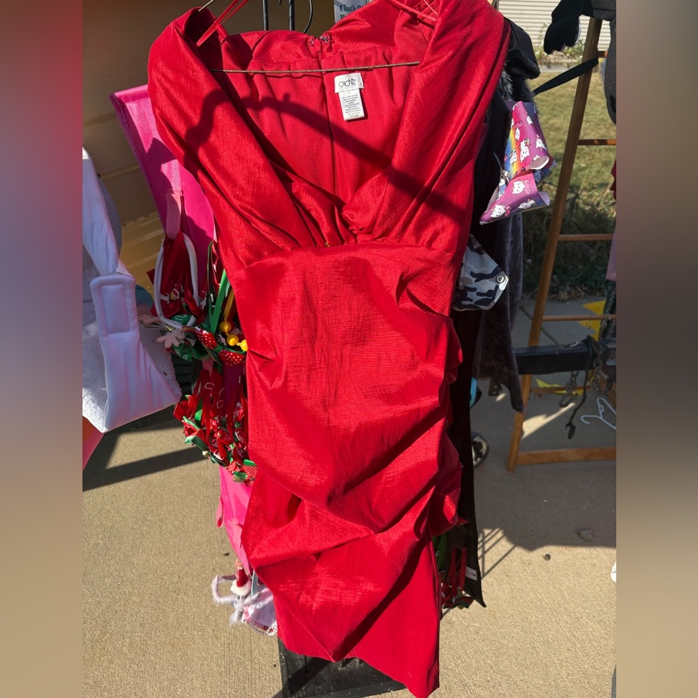 Stunning Red Cache Cocktail Dress